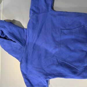 Aritzia Cozy Fleece Sweatshirt in Vibrant Blue
